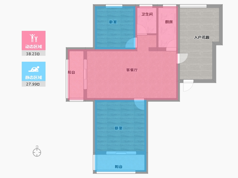 河北省-邢台市-御蓝庭-72.00-户型库-动静分区