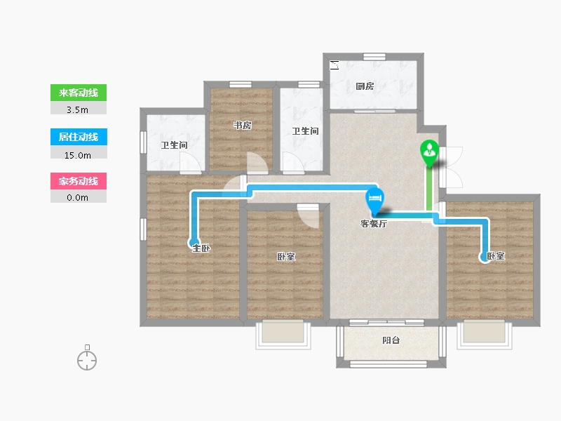 山西省-太原市-悦唐·慧和郡-101.92-户型库-动静线