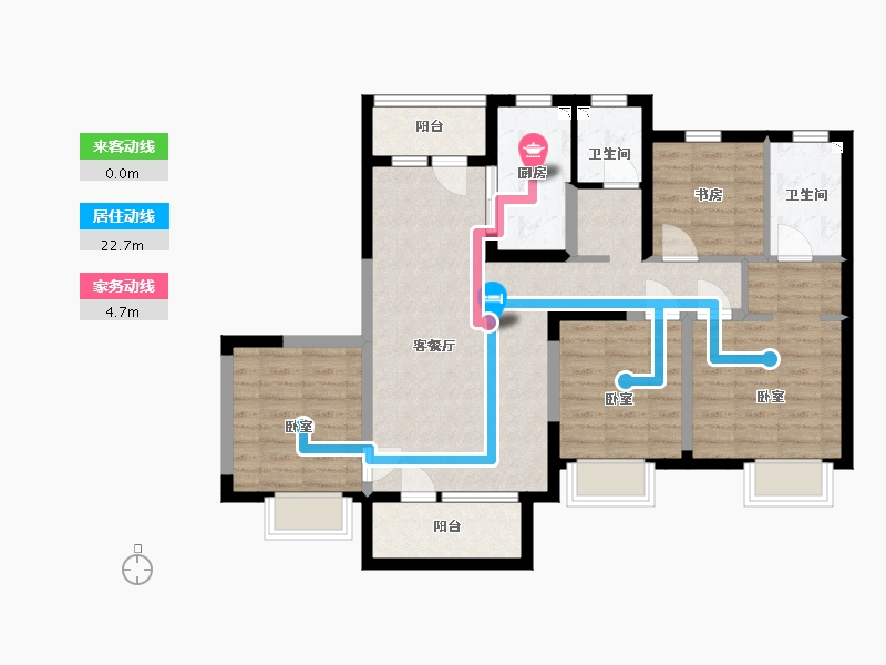 山西省-太原市-招商公园1872-91.00-户型库-动静线