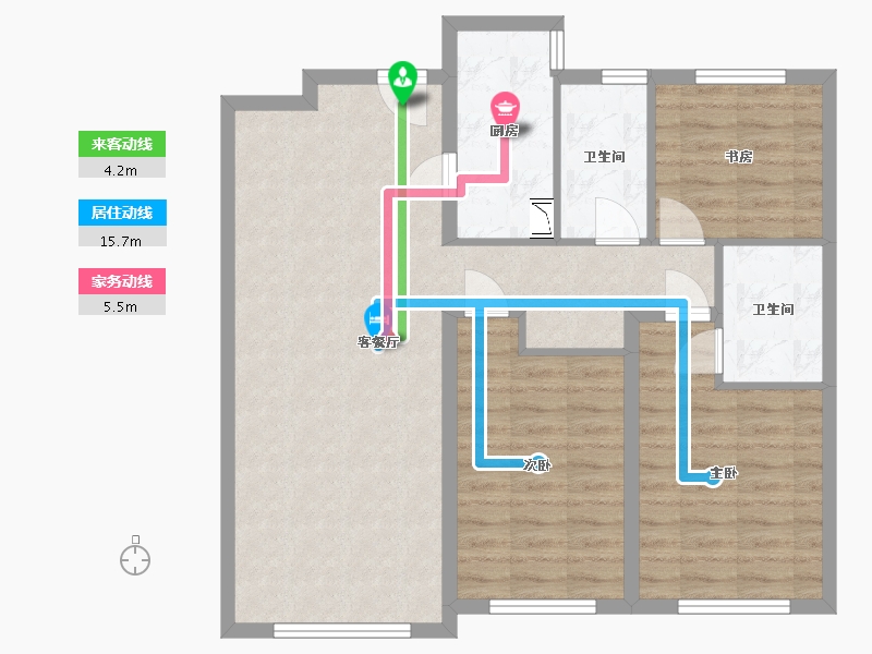 河北省-保定市-紫金壹号院-87.00-户型库-动静线