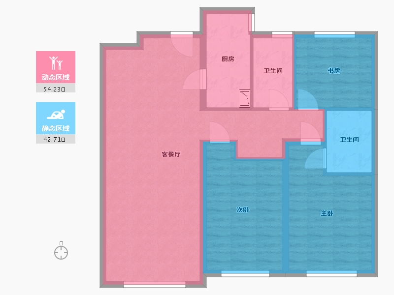 河北省-保定市-紫金壹号院-87.00-户型库-动静分区