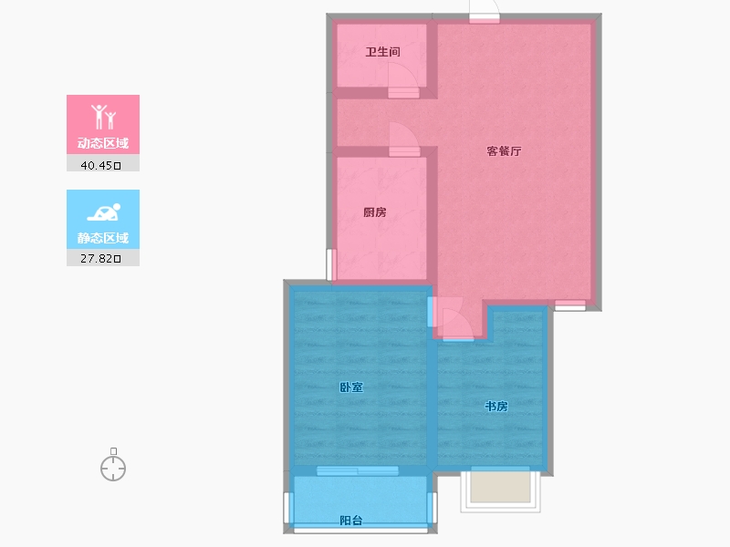 山西省-太原市-东润国际3期-60.00-户型库-动静分区