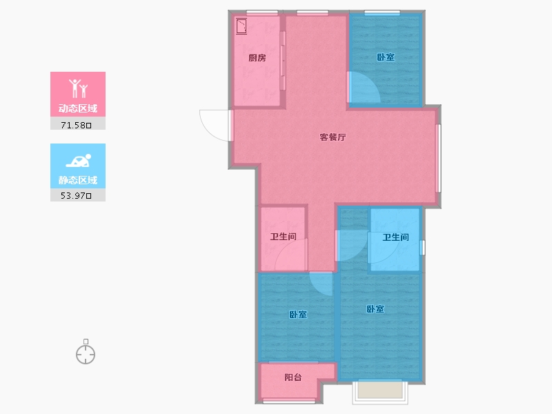 山西省-太原市-海尔产城创国际广场-114.00-户型库-动静分区