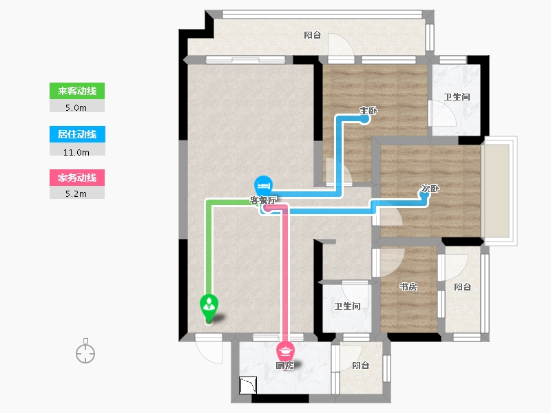 四川省-成都市-逸山公馆-78.73-户型库-动静线