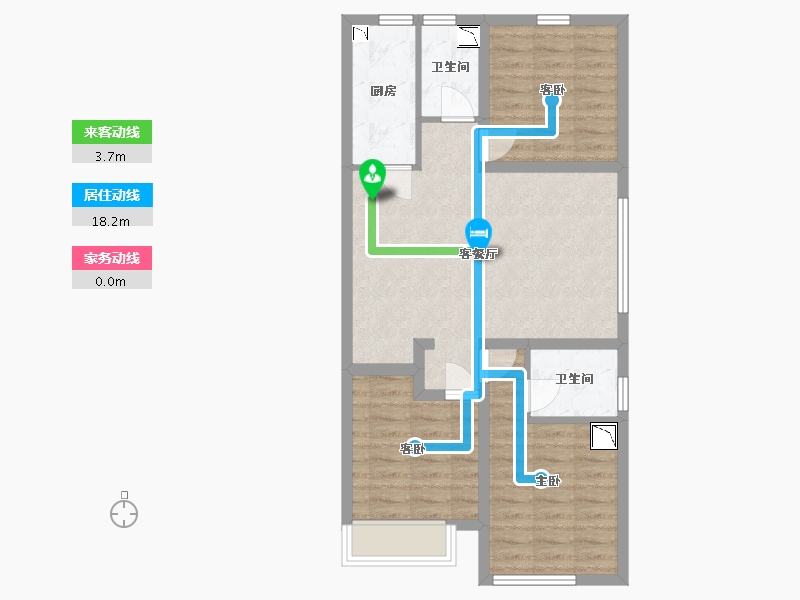 河北省-廊坊市-碧桂园-时代城-72.57-户型库-动静线