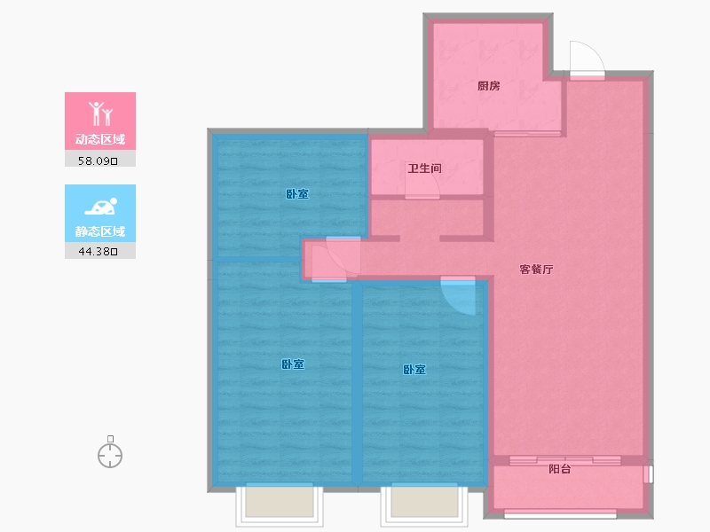 山西省-太原市-大同富力悦玺-92.00-户型库-动静分区