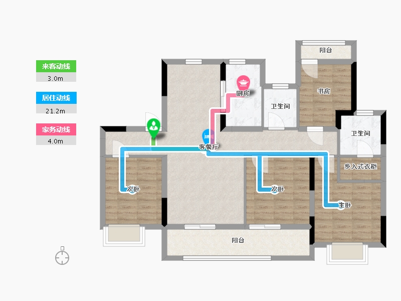 江苏省-无锡市-太湖如院-100.00-户型库-动静线