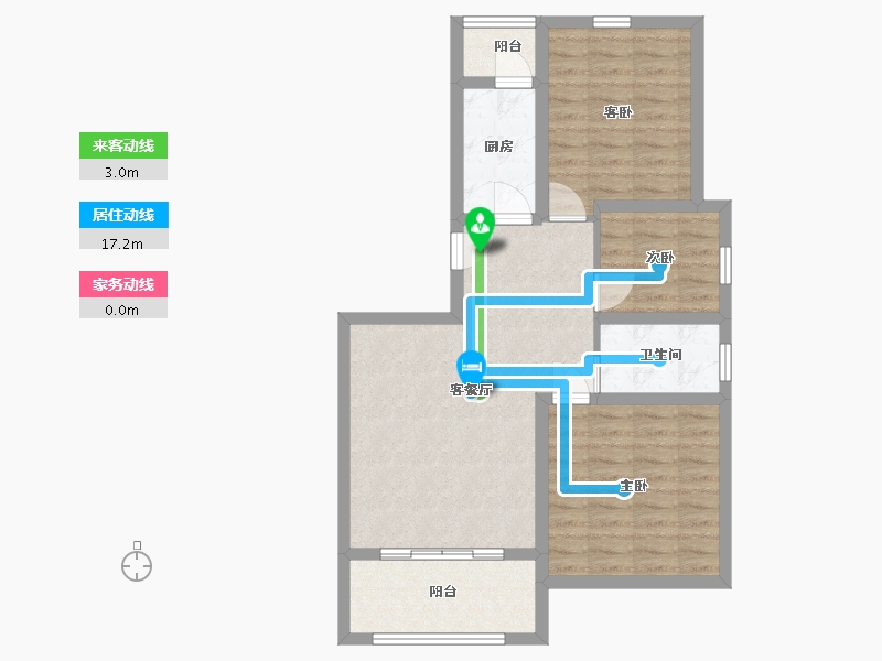 河北省-沧州市-嘉禾一方-74.42-户型库-动静线