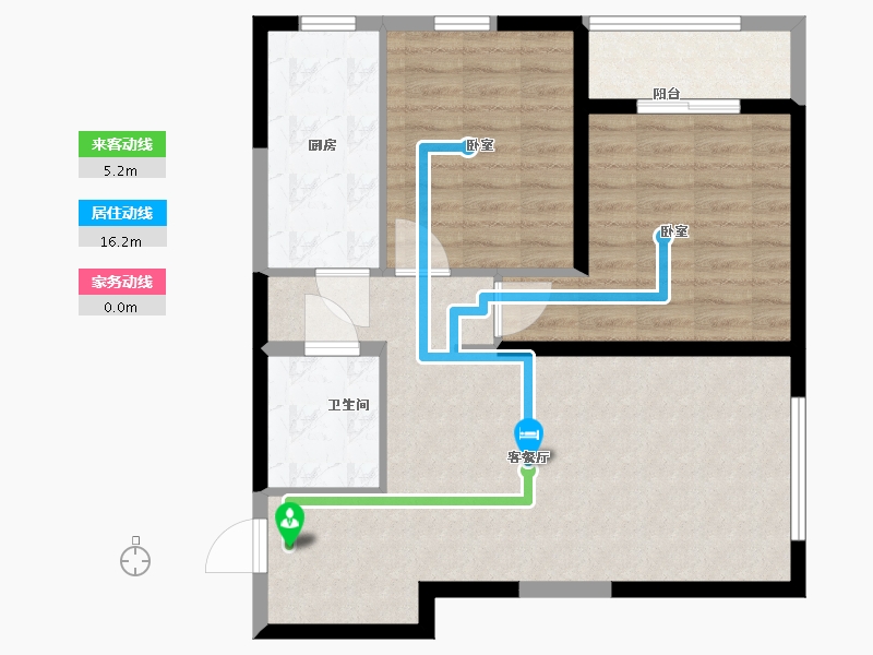 山西省-太原市-鸿赫·时代天际-78.30-户型库-动静线