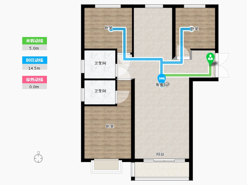 河北省-保定市-卓悦城-99.89-户型库-动静线