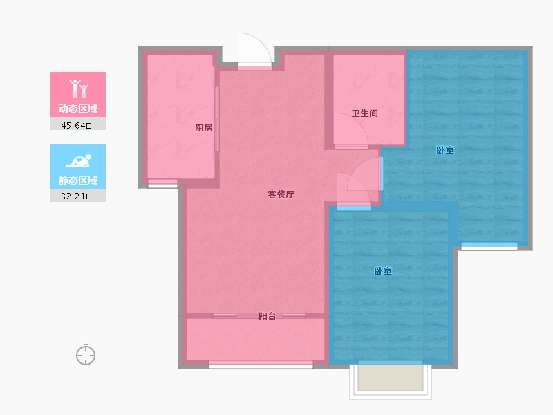 山西省-太原市-台商书语郡-70.00-户型库-动静分区