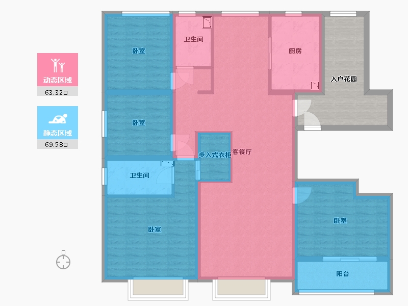 山西省-太原市-鸿赫·时代天际-131.26-户型库-动静分区