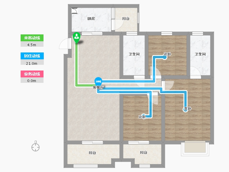 四川省-资阳市-新华阳光誉品-89.72-户型库-动静线