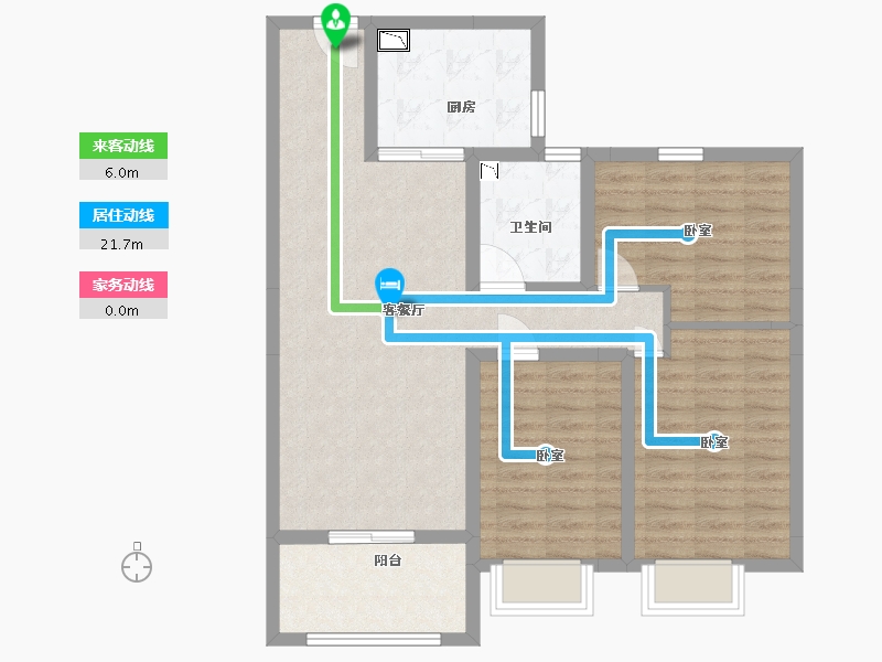 山西省-太原市-碧桂园玖玺臺-87.10-户型库-动静线