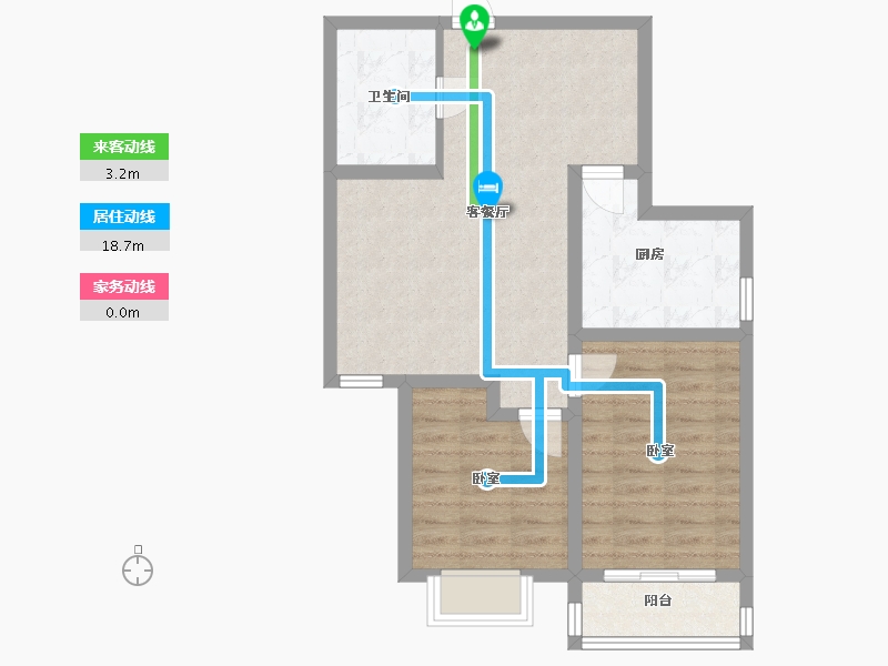 山西省-太原市-东润国际3期-65.99-户型库-动静线