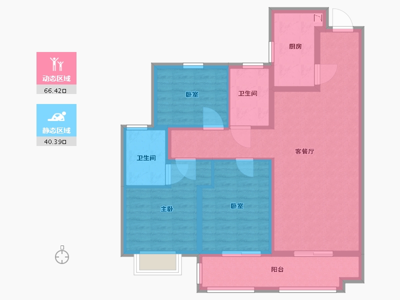 河北省-沧州市-新城悦隽风华-95.10-户型库-动静分区