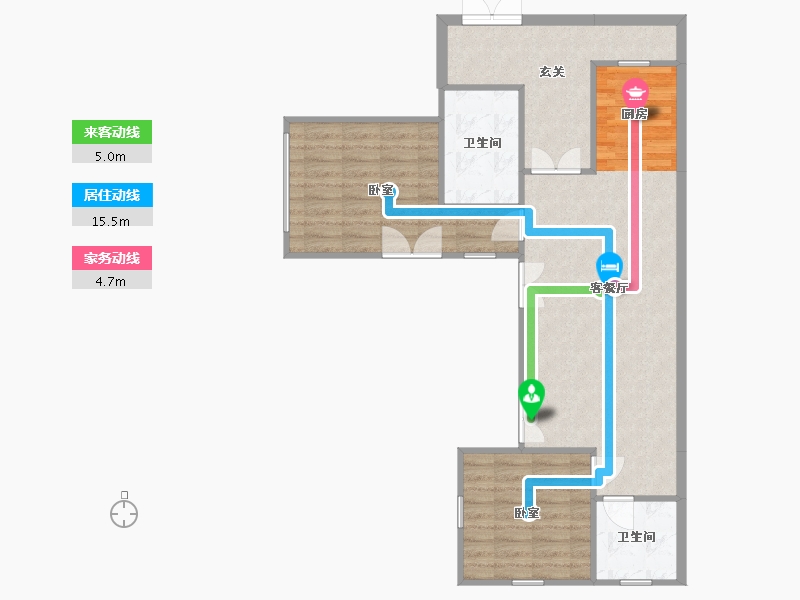 山西省-太原市-乐华城温泉度假小镇-80.61-户型库-动静线