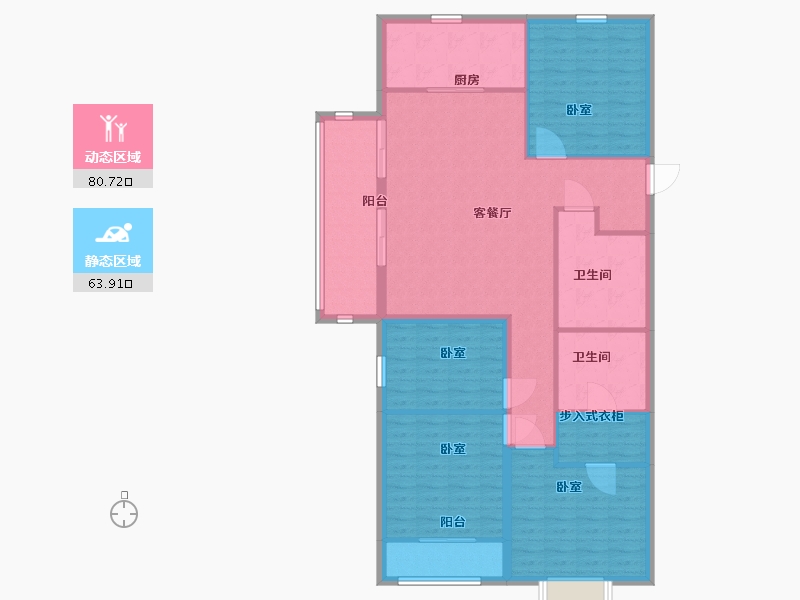 山西省-太原市-大同富力悦玺-132.00-户型库-动静分区