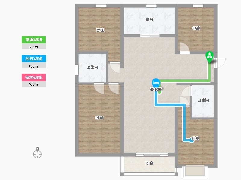 山西省-太原市-晋建迎曦园-118.62-户型库-动静线