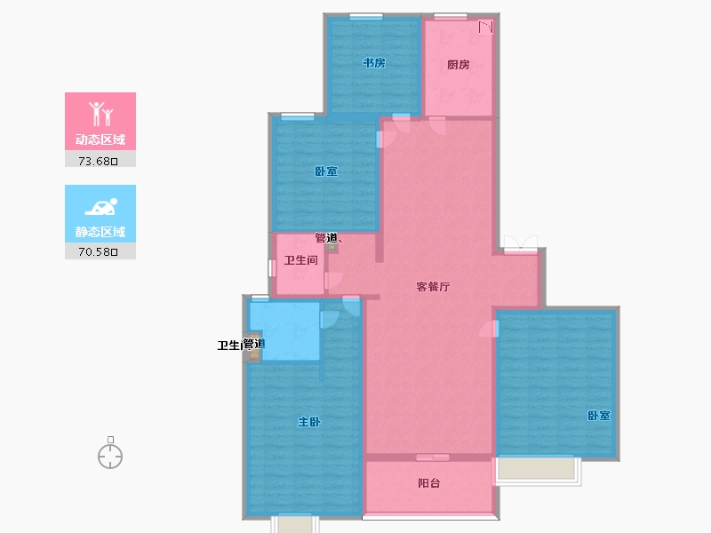 山西省-太原市-海尔产城创国际广场-130.00-户型库-动静分区