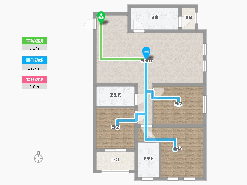 山西省-太原市-鸿赫·时代天际-98.42-户型库-动静线