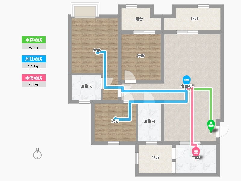 四川省-资阳市-新华阳光誉品-94.59-户型库-动静线