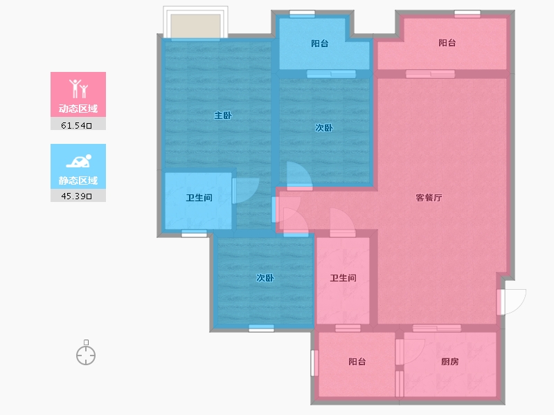 四川省-资阳市-新华阳光誉品-94.59-户型库-动静分区