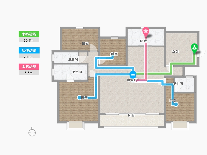 山西省-太原市-大同富力悦玺-180.00-户型库-动静线