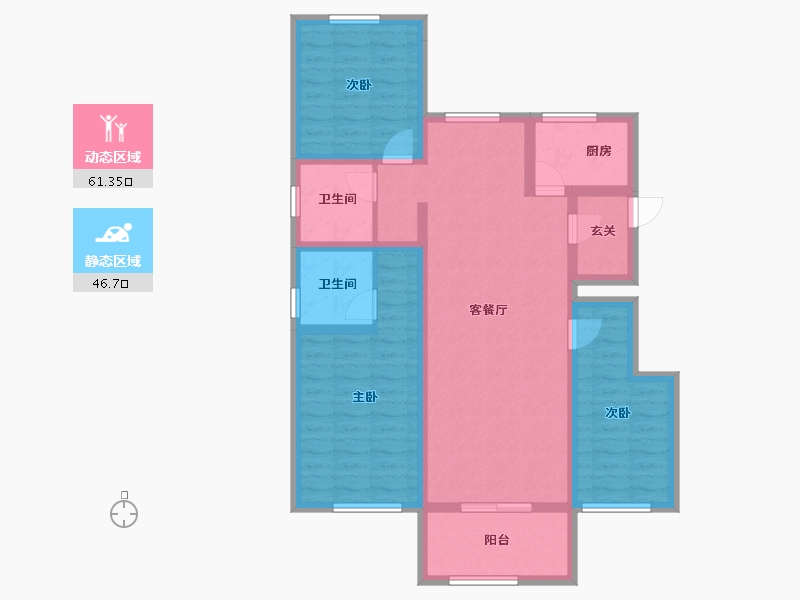 河北省-承德市-紫御华府-95.24-户型库-动静分区