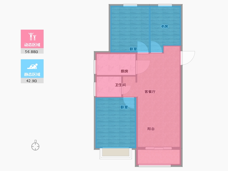 山西省-太原市-阳光城并州府-91.10-户型库-动静分区