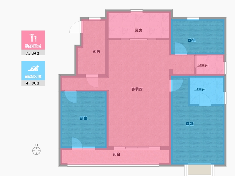 山西省-太原市-大同富力悦玺-108.40-户型库-动静分区