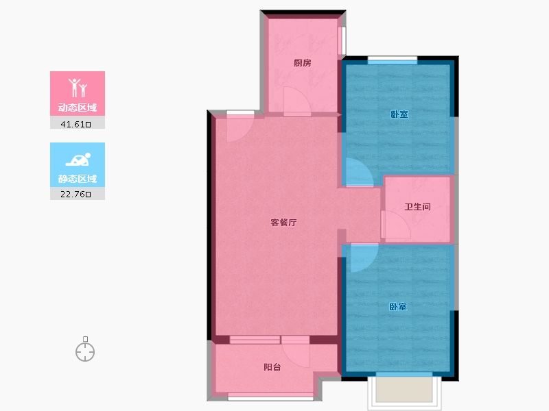 山西省-太原市-太原红星天悦-57.13-户型库-动静分区