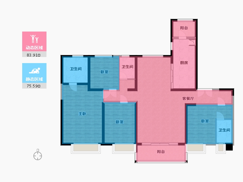 山西省-太原市-晋中碧桂园-142.52-户型库-动静分区