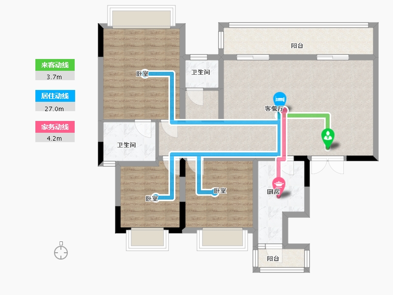 四川省-成都市-炎华置信上林景著-97.04-户型库-动静线