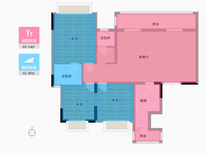 四川省-成都市-炎华置信上林景著-97.04-户型库-动静分区