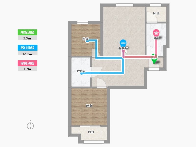 河北省-廊坊市-狮子城丁香园-58.10-户型库-动静线