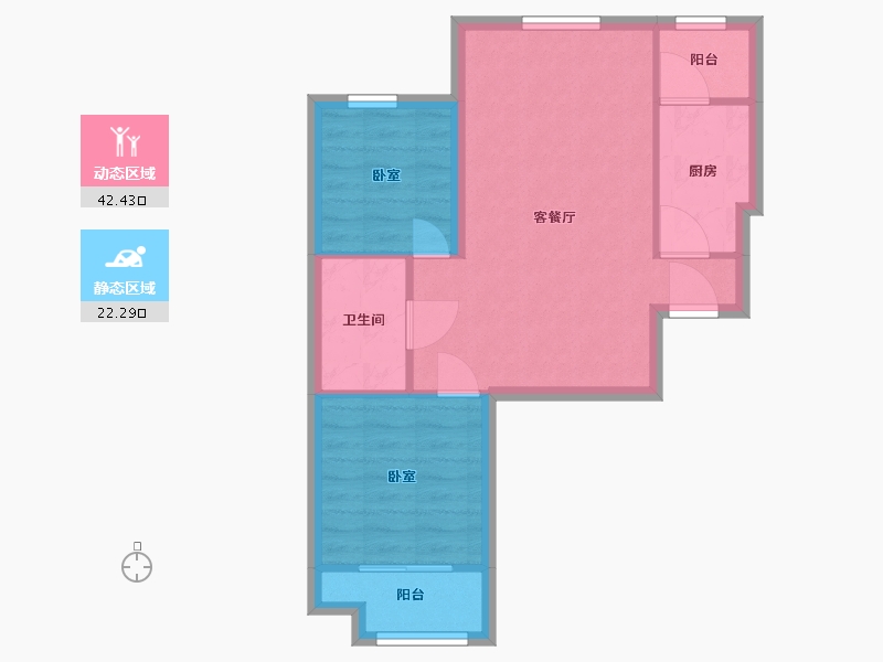 河北省-廊坊市-狮子城丁香园-58.10-户型库-动静分区