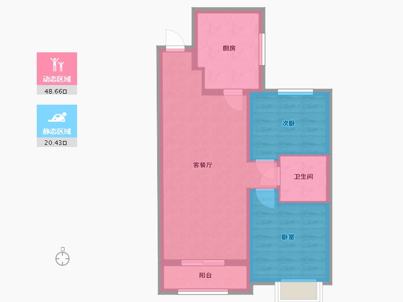 山西省-太原市-纳丹堡-61.51-户型库-动静分区