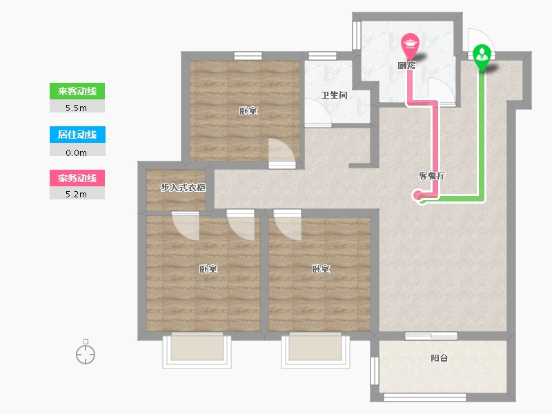 河北省-沧州市-新城悦隽风华-87.00-户型库-动静线