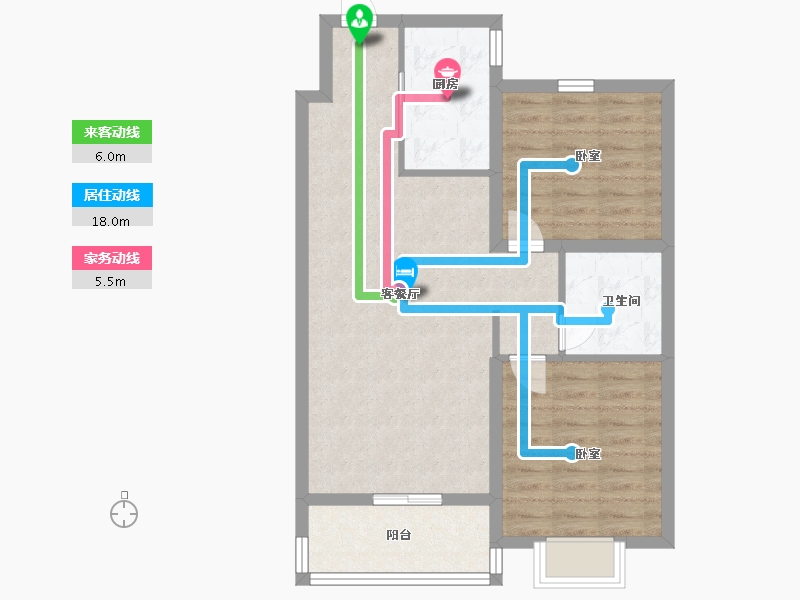 河北省-沧州市-新城悦隽风华-72.00-户型库-动静线