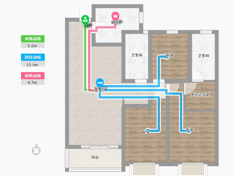 山西省-太原市-晋建迎曦园-86.23-户型库-动静线