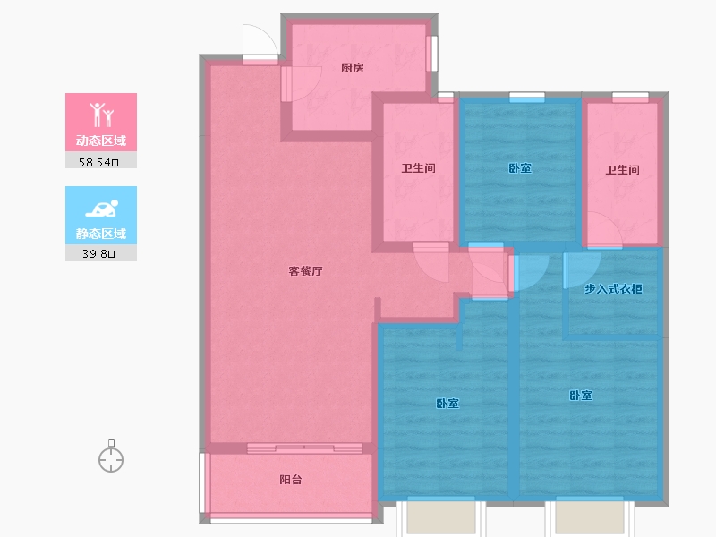 山西省-太原市-晋建迎曦园-86.23-户型库-动静分区