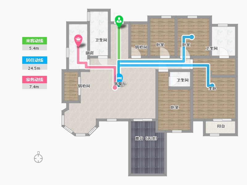 河北省-沧州市-华元·一世界-166.00-户型库-动静线