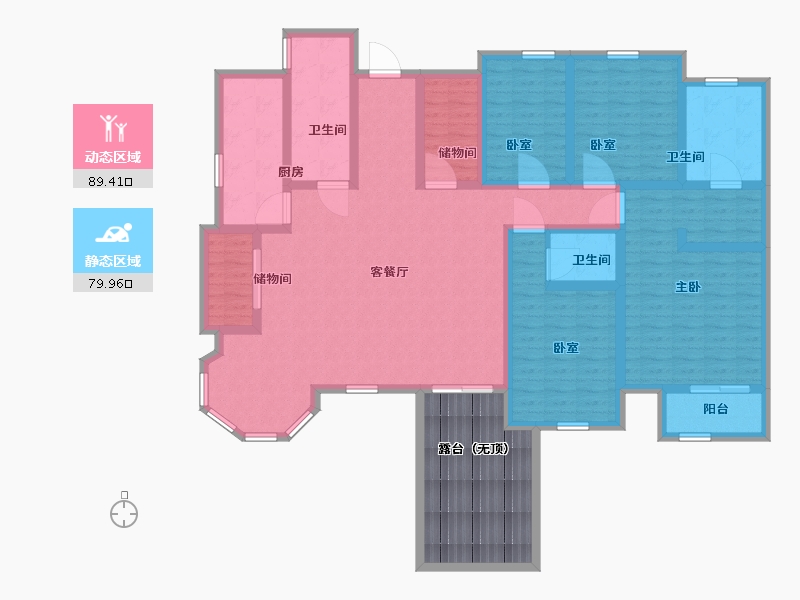 河北省-沧州市-华元·一世界-166.00-户型库-动静分区