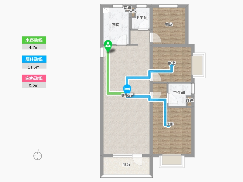 山西省-太原市-太原红星天悦-79.40-户型库-动静线