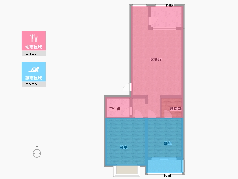 山西省-太原市-东润国际3期-70.00-户型库-动静分区