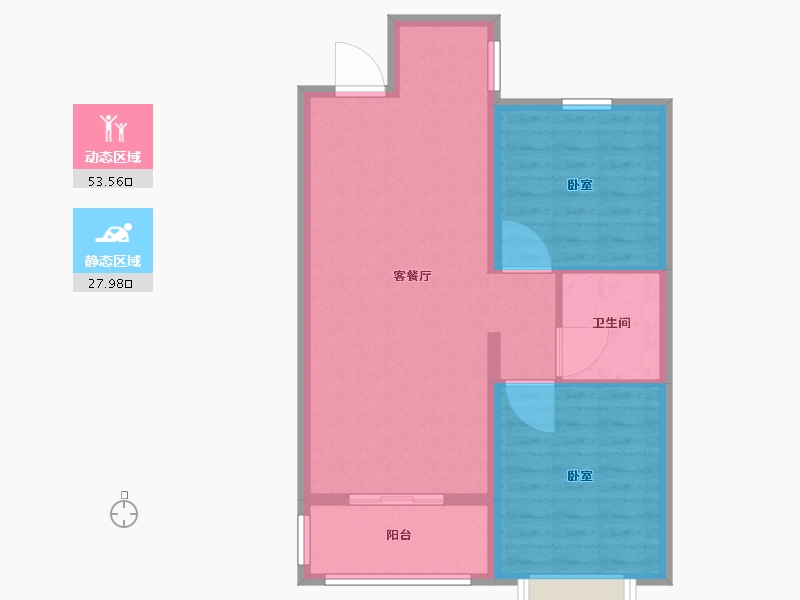 山西省-太原市-阳光城并州府-74.00-户型库-动静分区