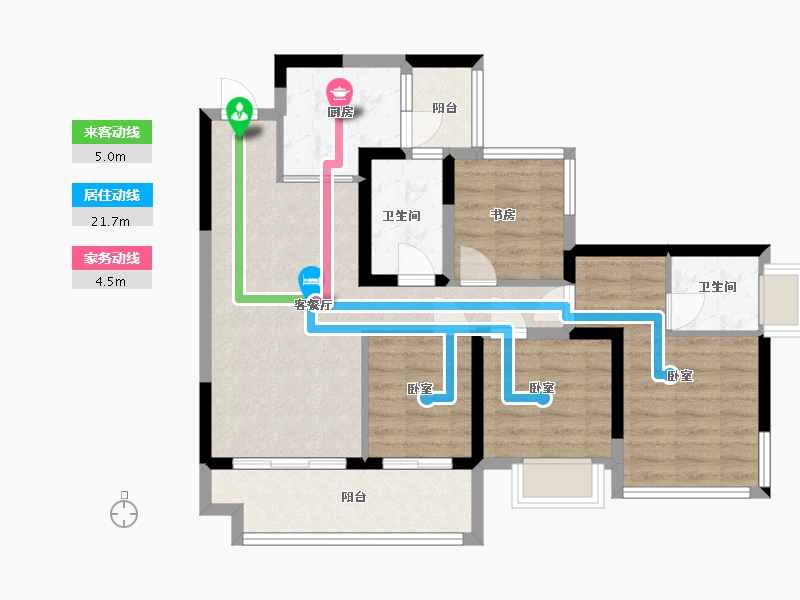 四川省-成都市-环天时代中心-81.96-户型库-动静线