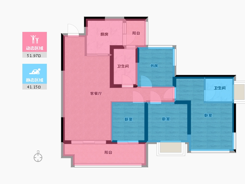 四川省-成都市-环天时代中心-81.96-户型库-动静分区