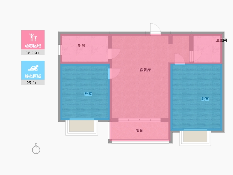 山西省-太原市-东润国际3期-56.00-户型库-动静分区